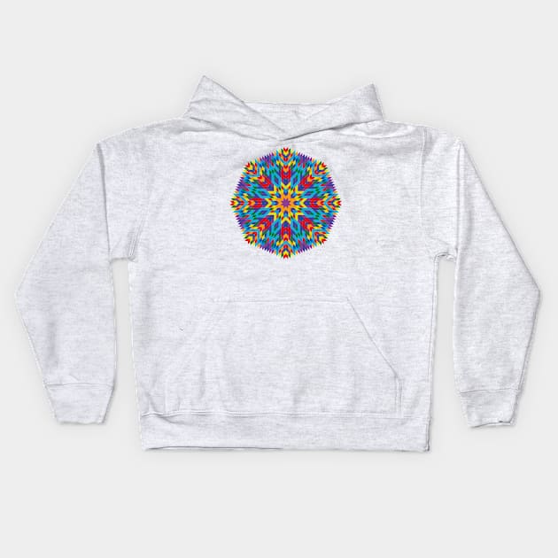 Wish Fulfillment Mandala Wish Granting Mandala Kids Hoodie by JeLoTall